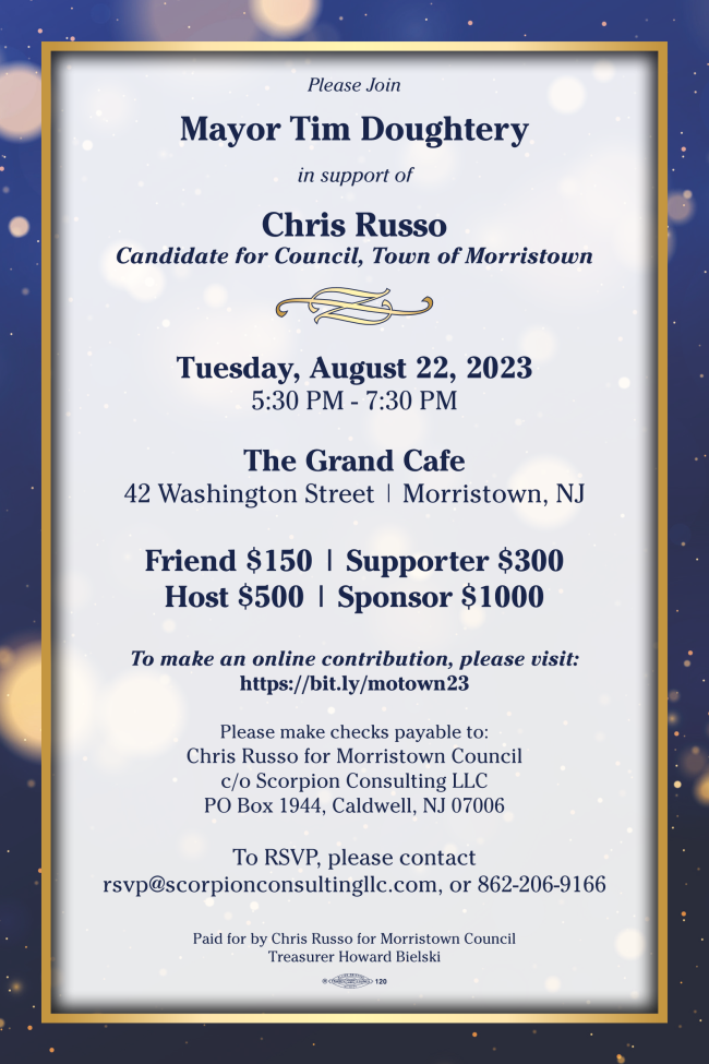In support of Council Candidate Chris Russo