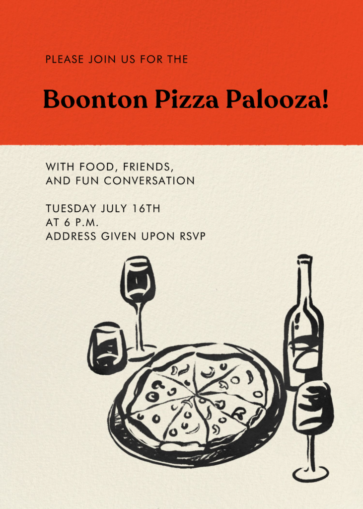 Boonton Pizza Palooza!