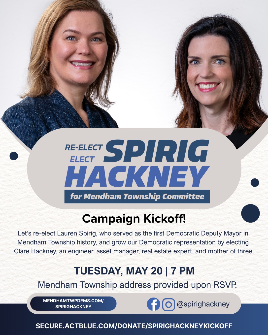 Re-Elect Spirig & Elect Hackney in Mendham Township