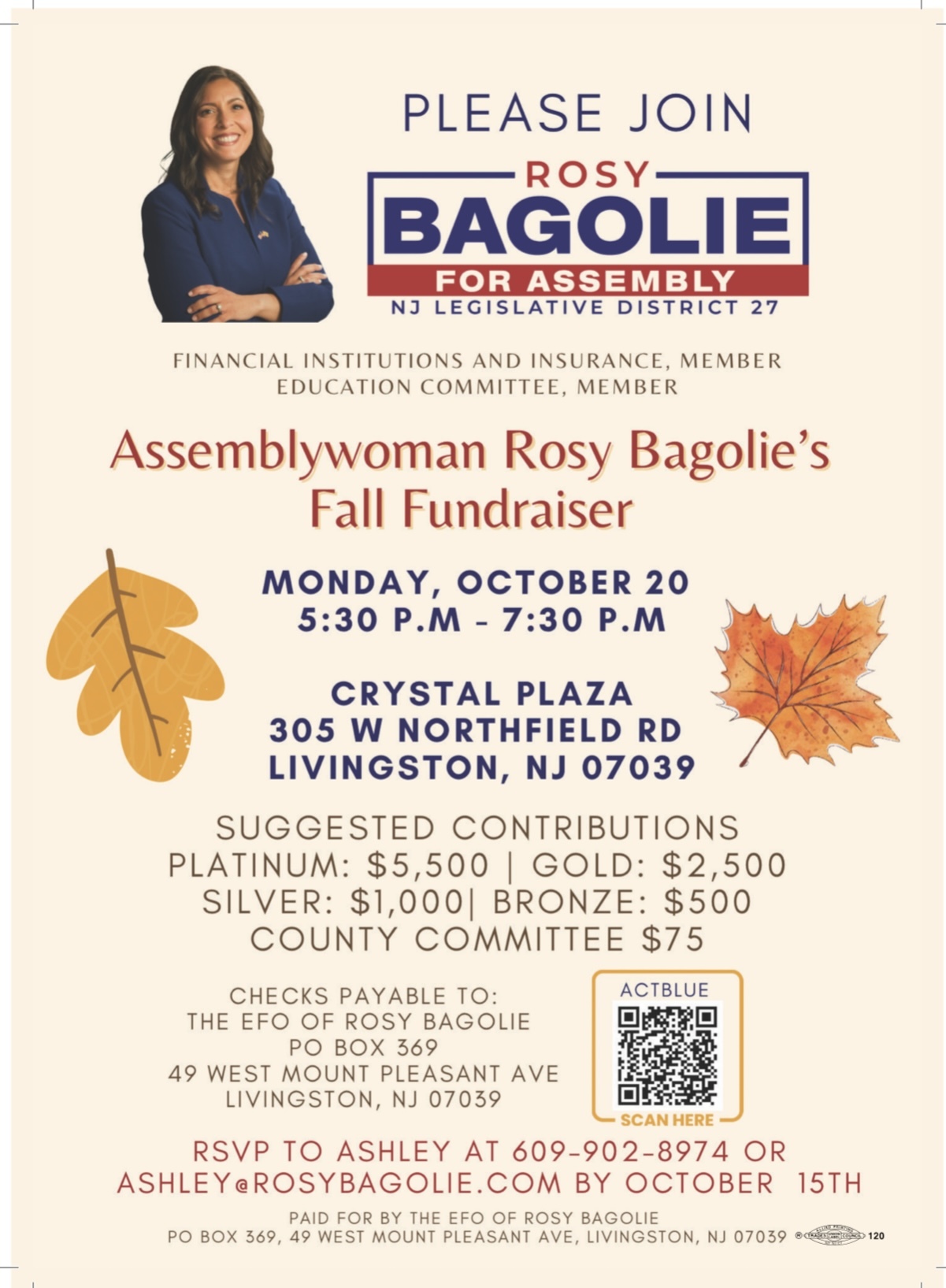 RosyBagolieFallFundraiserFlyer